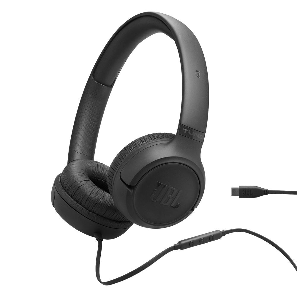 Fone Headphone Tune 530C Preto, Conexão USB-C, JBLT530CBLK, HARMAN JBL
