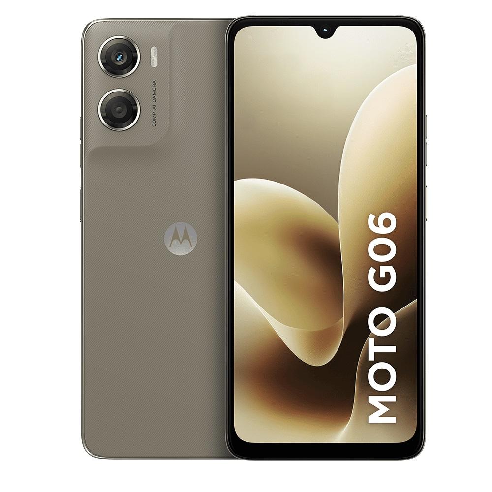 Smartphone Moto G06, 128GB, Câmera Traseira 50MP, Bege, MOTOROLA