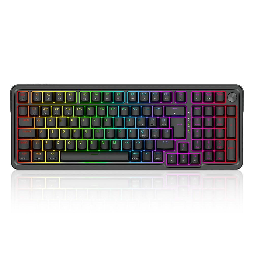 Teclado Gamer Mecânico Eisa Pro, ABNT2, RGB, Switch Marrom, K686-RGB-PRO ( PT-BROWN ), REDRAGON