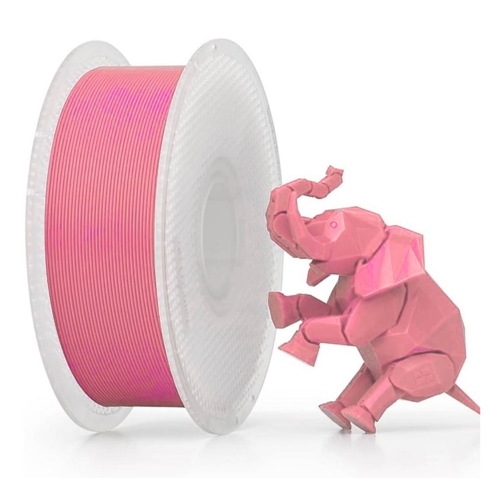 Filamento 1,75mm PLA Básico, 1kg, Rosa, para Impressora 3D, Com Carretel Reutilizável, BAMBU LAB