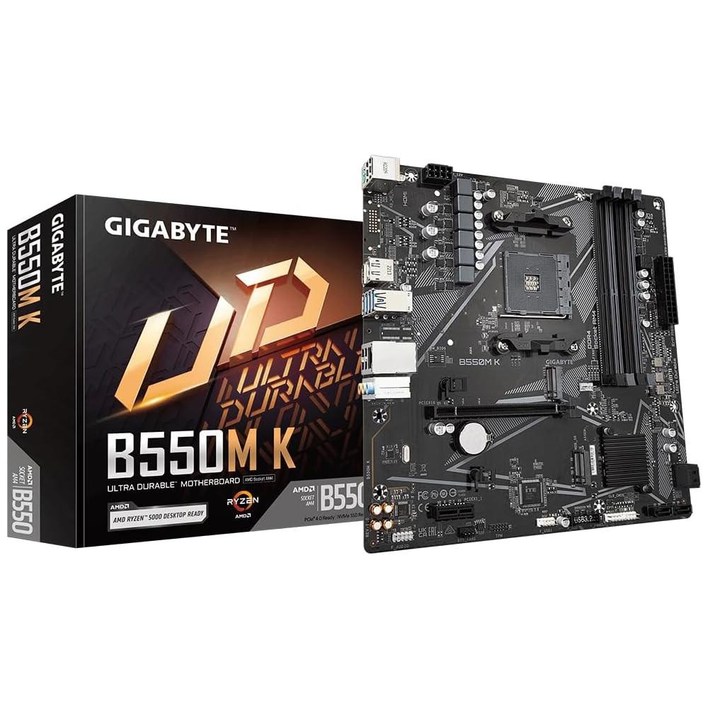 Placa Mãe Gigabyte B550M K, AMD AM4