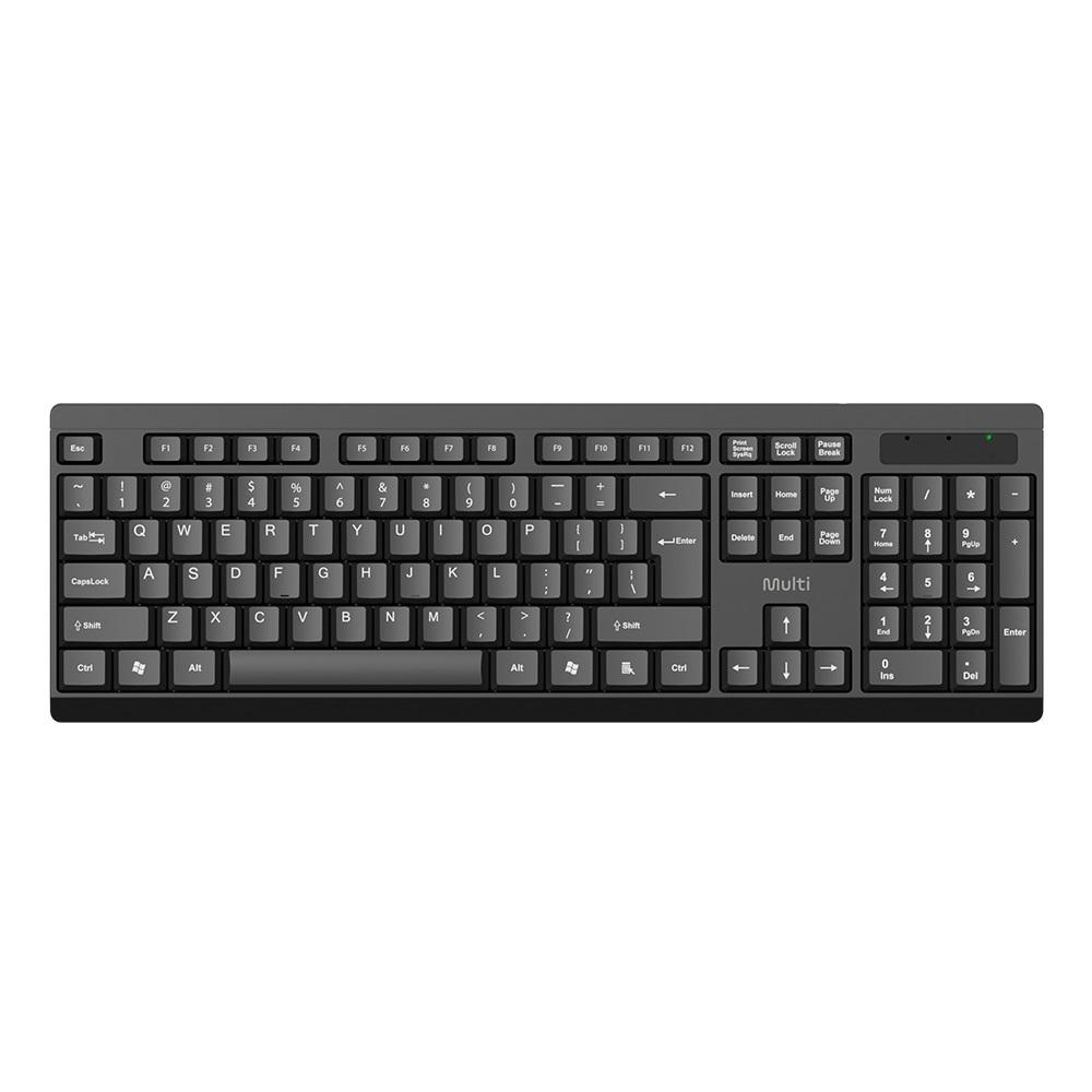 Teclado sem Fio Básico TS10 Preto TC670, ABNT2, MULTI