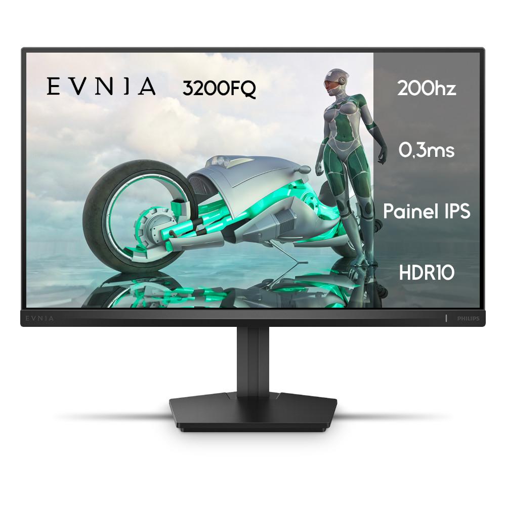 Monitor 24" Gamer Full HD Philips Evnia 24M2N3200FQ, Tela IPS, 0,3ms, 200Hz, HDR10, AMD Freesync
