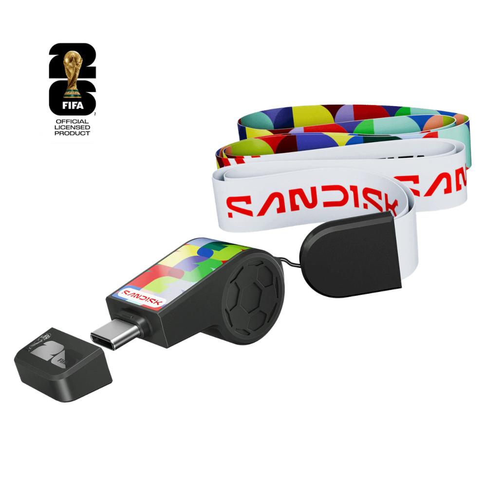 Pendrive SANDISK Copa do Mundo da FIFA 2026 USB-C 64GB (Global Edition), SDCZIA-064G-G46
