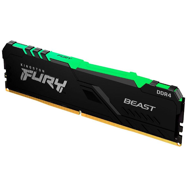 Memória DDR4 8GB 2666MHz, Kingston Fury Beast RGB, KF426C16BBA/8