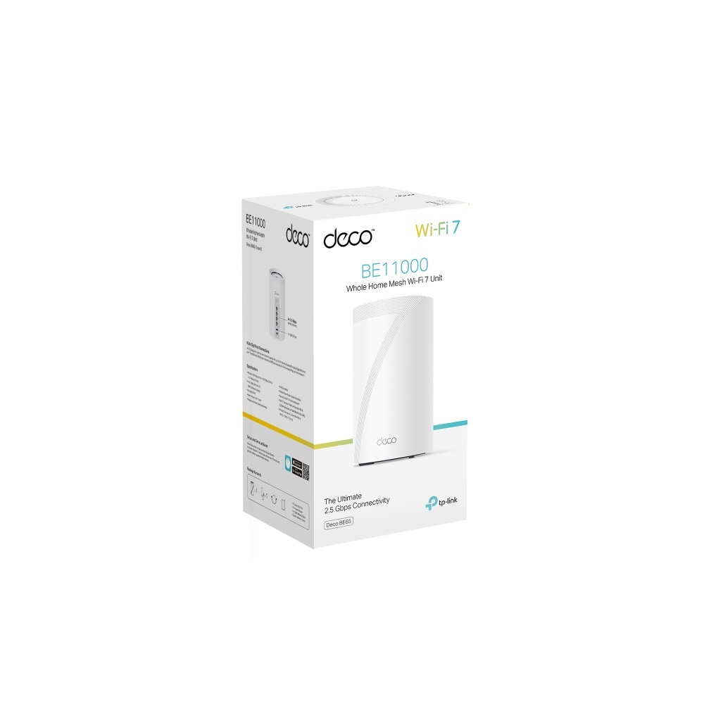 Roteador Wireless Mesh Deco BE65 (1-Pack) Wi-Fi 7, Gigabit, Tri