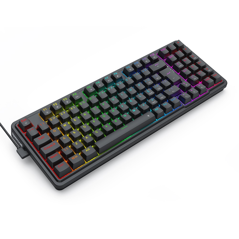 Teclado Gamer Mecânico Gloria RGB, Preto, ABNT2, Switch Maroom