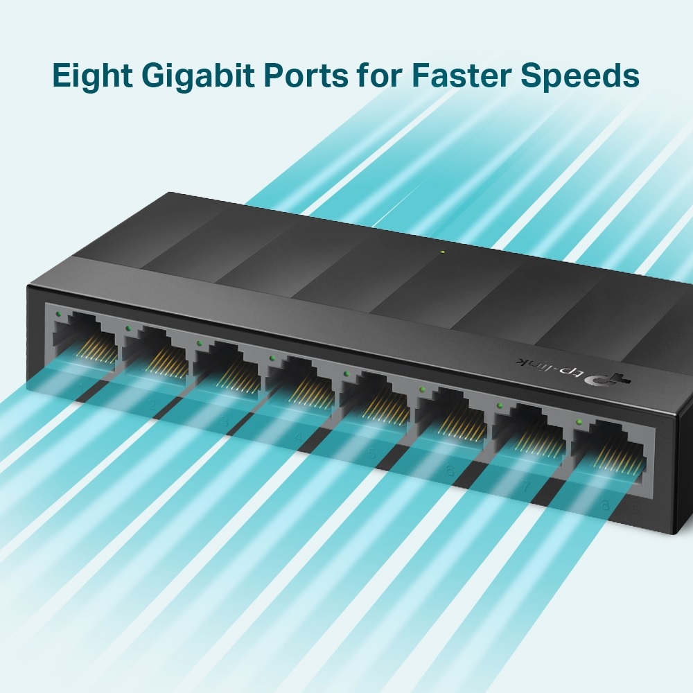 Switch 8 Portas Gigabit 10/100/1000 LS1008G, TP-LINK