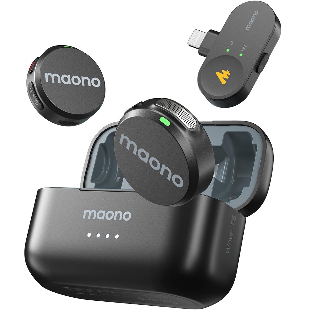 MAONO ピンマイク-ワイヤレスマイク 充電ケース WAVE T5 50092-1_50092.jpg