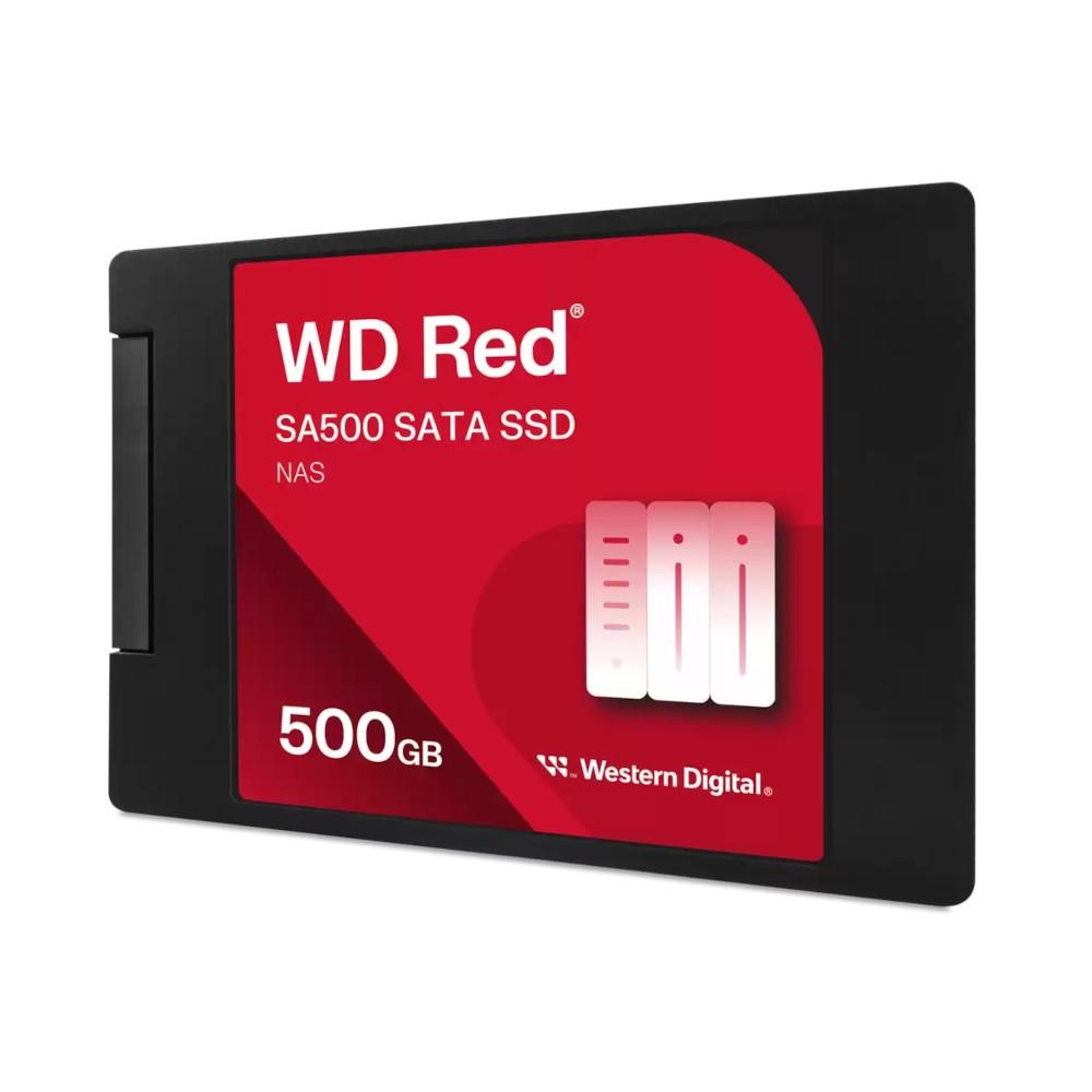 WD Red SA500 500GB SATA SSD① SSD 500GB Sata3 para NAS WD Red SA500, Armazenamento otimizado