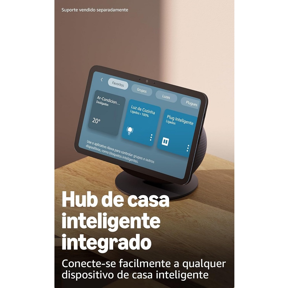 Echo Show 8 (Geração mais recente) - Com novo design, tela