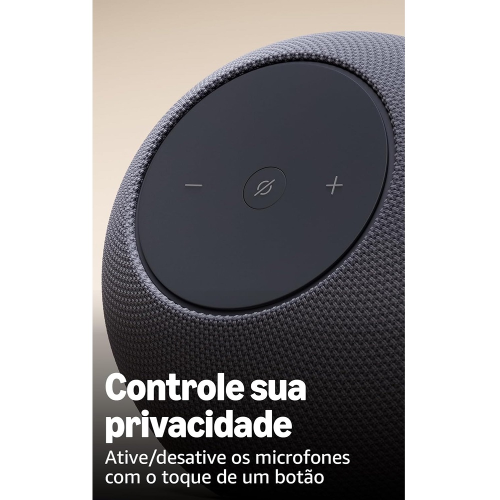 Echo Studio (Geração mais recente), com design compacto, áudio