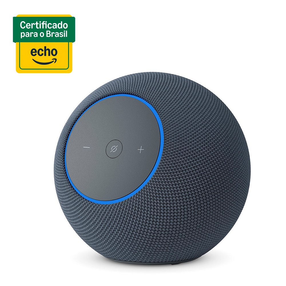 Echo Studio (Geração mais recente), com design compacto, áudio