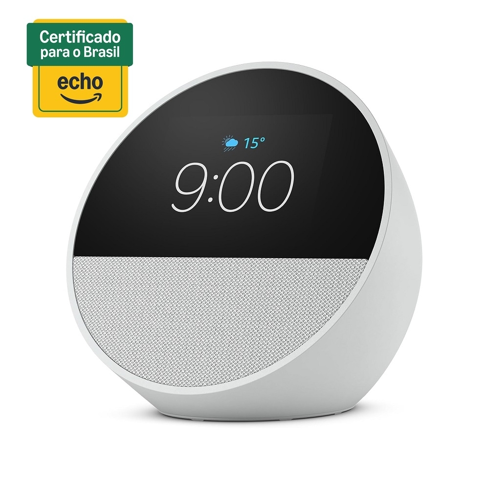 Echo Spot Alexa スマートスピーカー Echo Spot (2024) com Alexa: Despertador inteligente com som