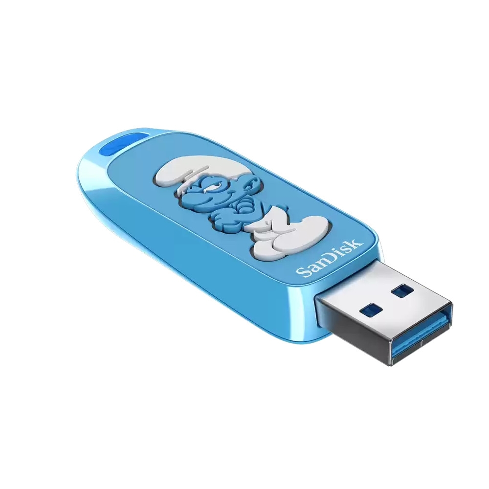 Pen drive 64GB USB 3.2 Sandisk Smurf Edition, SDCZIS-064G-G46