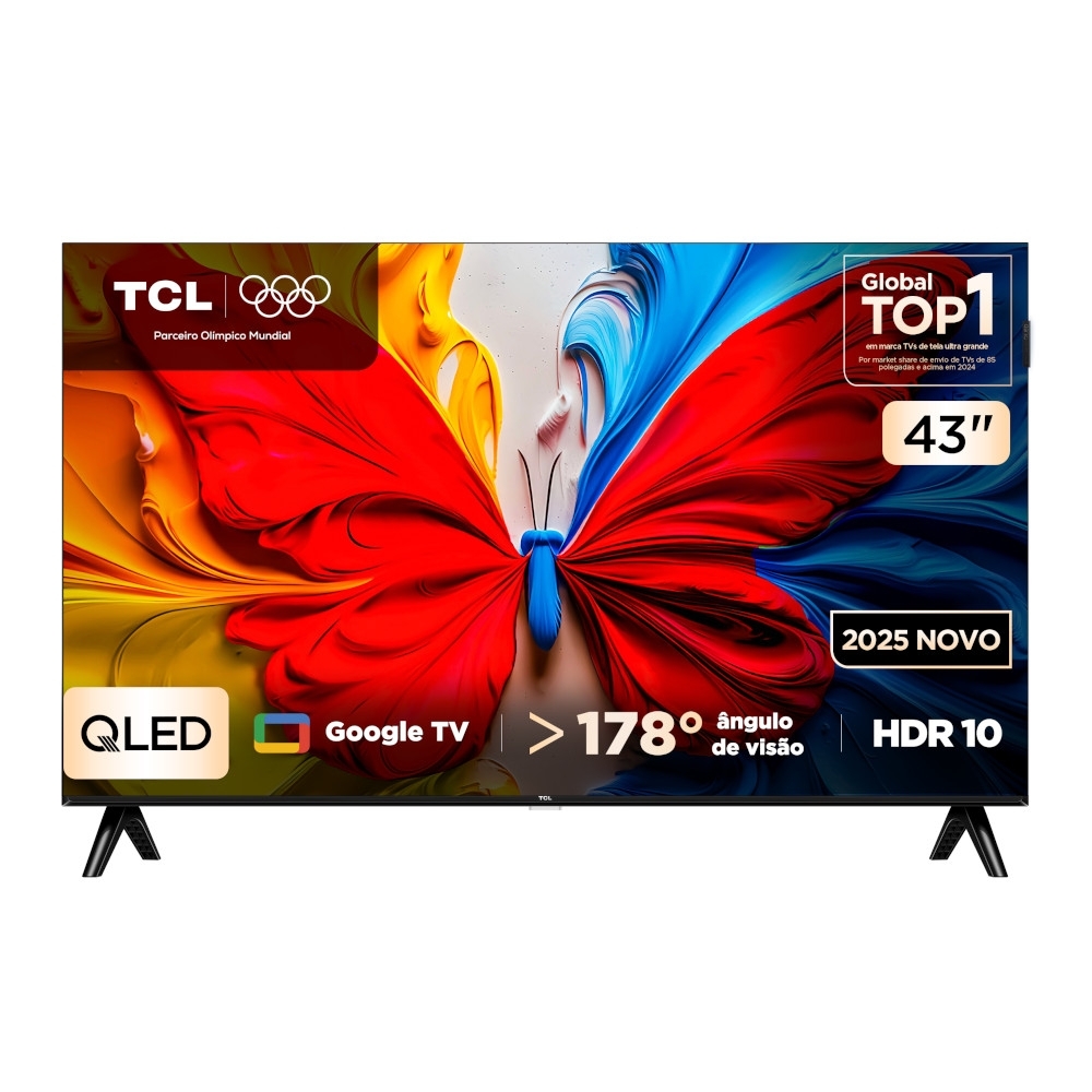 TCL 43インチ 4K QLED スマート液晶テレビ Smart TV 43