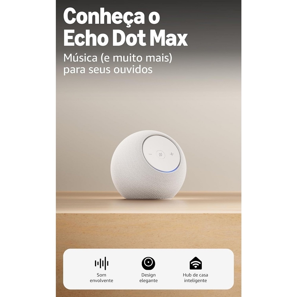 Amazon Echo Dot Max (Geração mais recente), Smart Speaker com