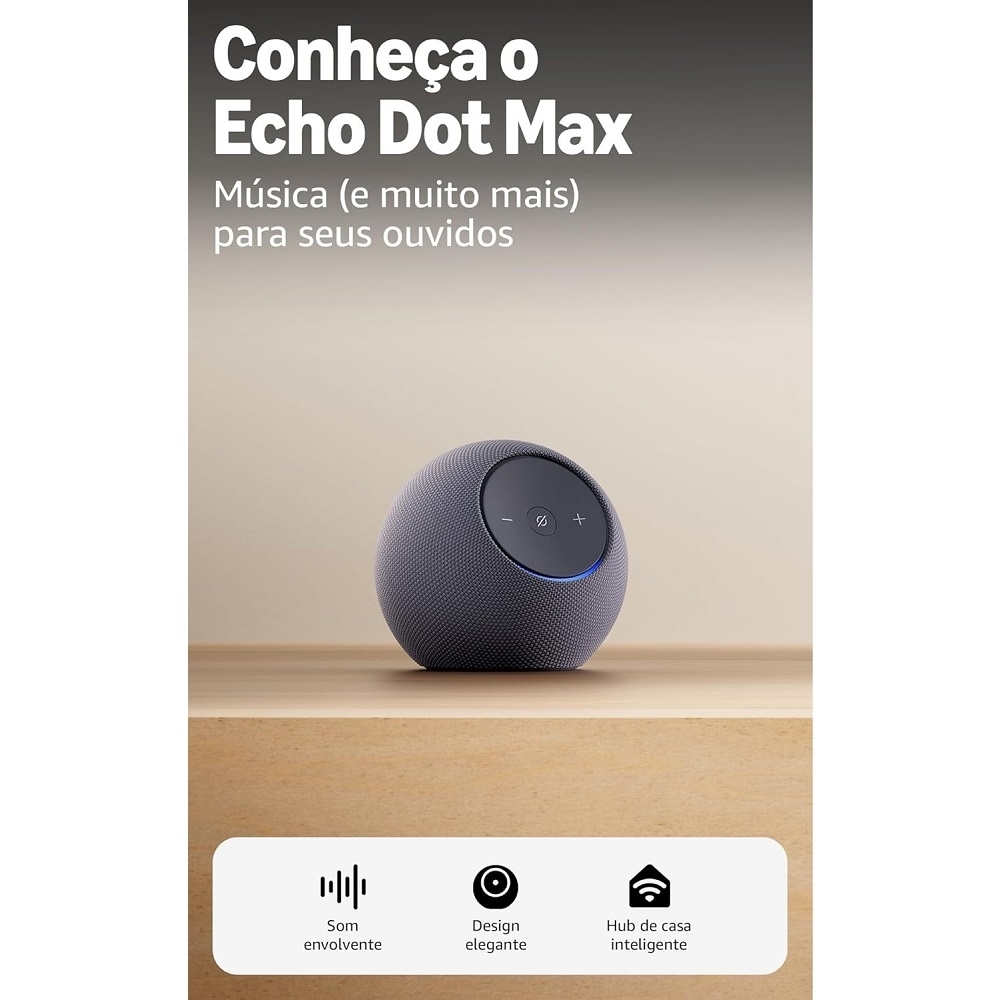 Amazon Echo Dot Max (Geração mais recente), Smart Speaker com