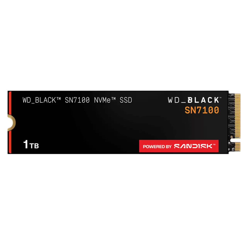 SSD 1TB M.2 PCIE Gen4 NVME Sandisk Black SN7100, WDS100T4X0E